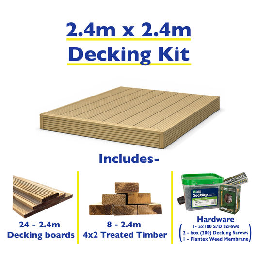 Decking Kit 8ft x 8ft (2.4m x 2.4m)